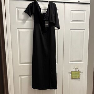 STYLEWE Elegant Black One Shoulder Dress